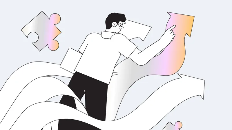 실시간으로 고객 여정을 잇고 잠재고객을 추출하는 과정을 나타낸 이미지